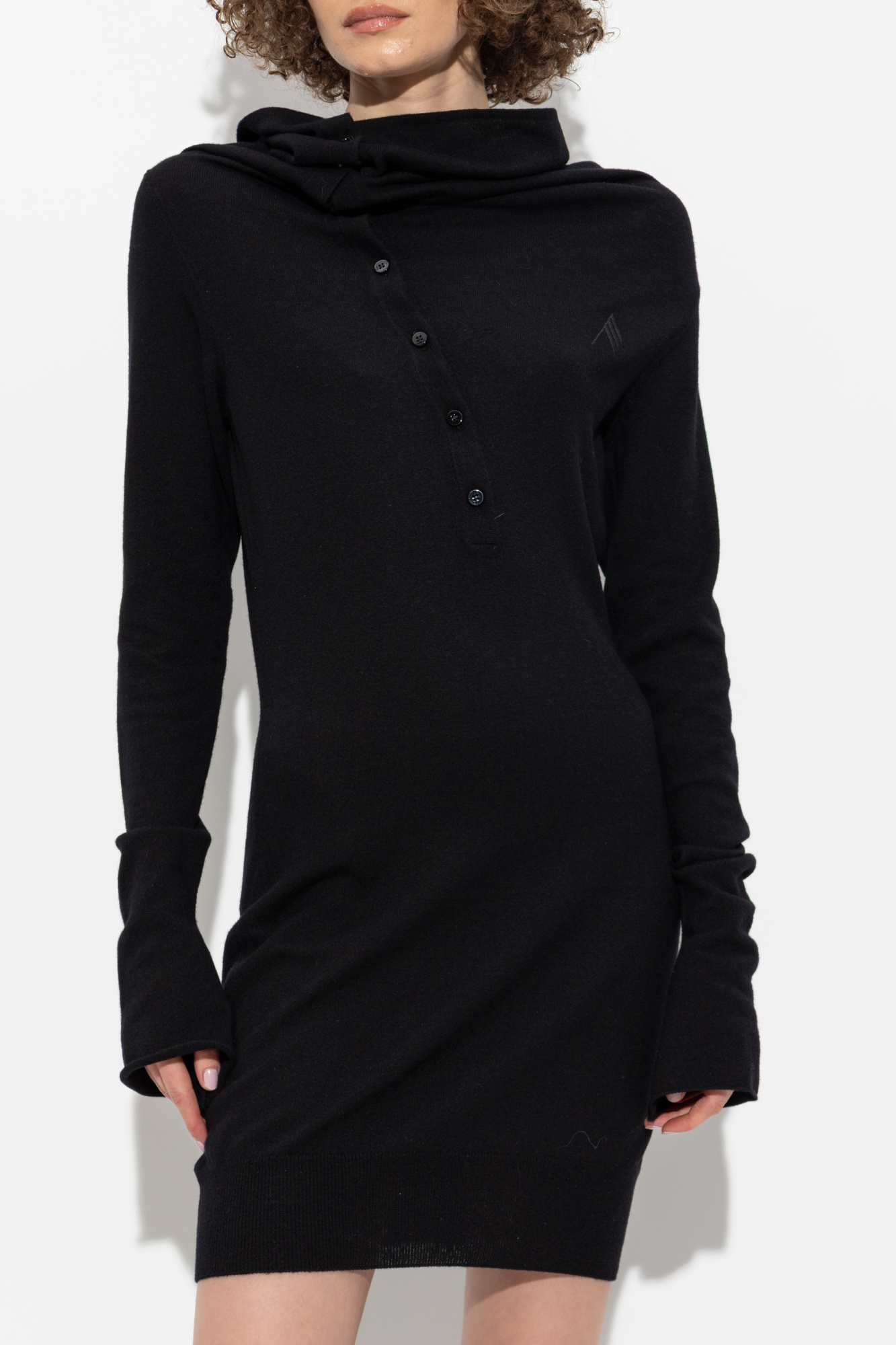 Black Wool dress The Attico - Vitkac Italy